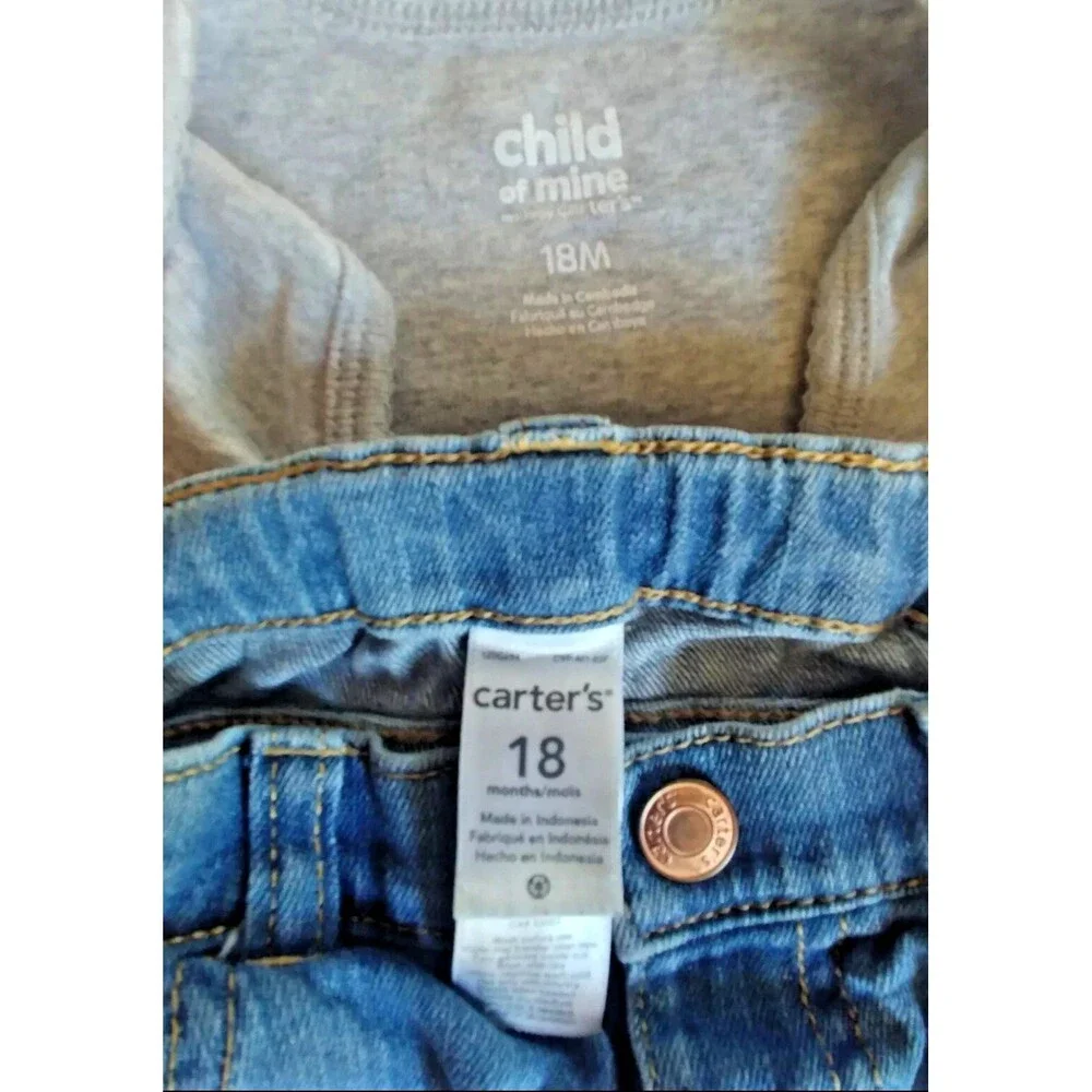 shirt pants 18 months Girls Carters and Child O Mine baby short sleeve elephant